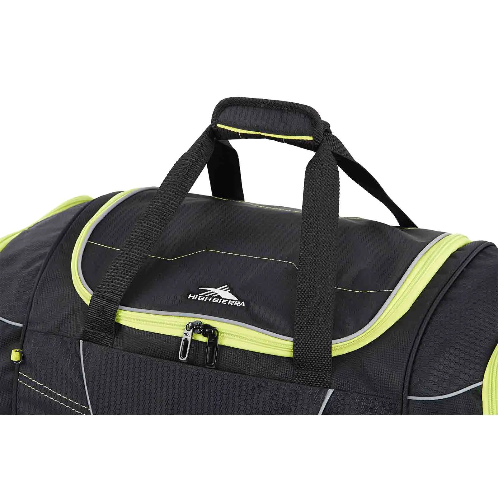 High Sierra Ultimate Access 3 66cm Wheeled Duffel Black-Lime