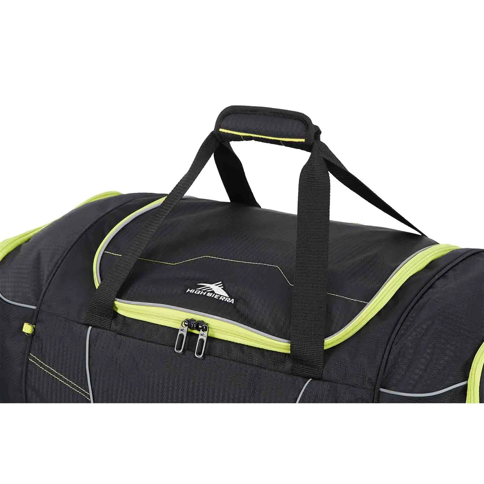 High Sierra Ultimate Access 3 76cm Wheeled Duffel Black-Lime