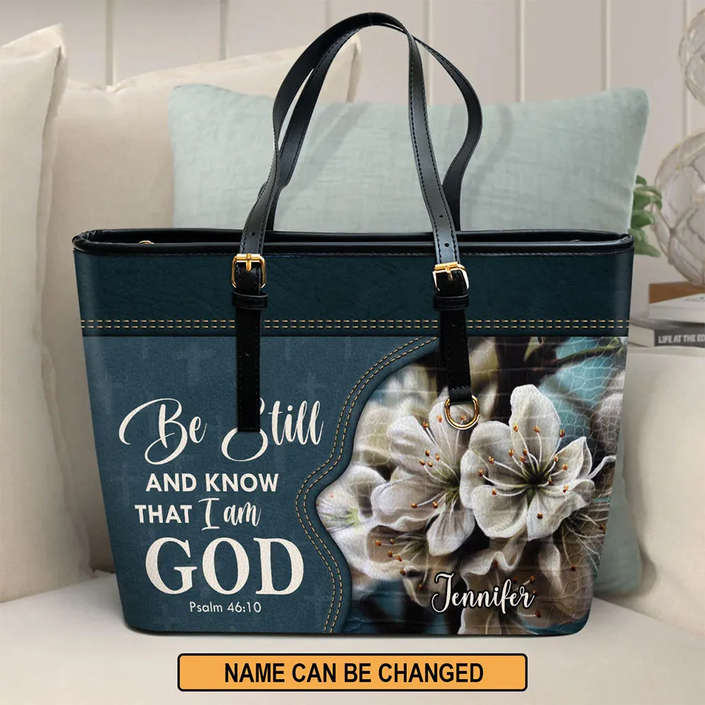 HPSP Checkbook Cover, PU Card Bag, Be Still And Know That I Am God, Psalm 46:10.