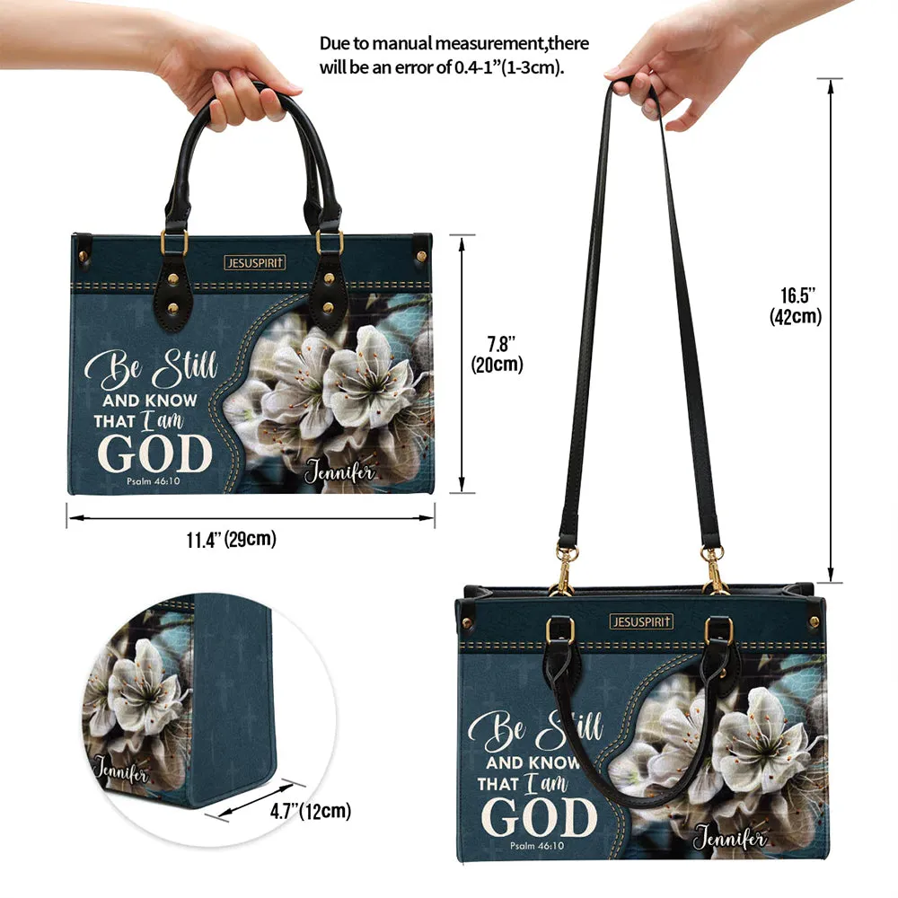 HPSP Checkbook Cover, PU Card Bag, Be Still And Know That I Am God, Psalm 46:10.