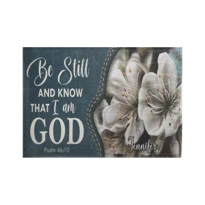 HPSP Checkbook Cover, PU Card Bag, Be Still And Know That I Am God, Psalm 46:10.