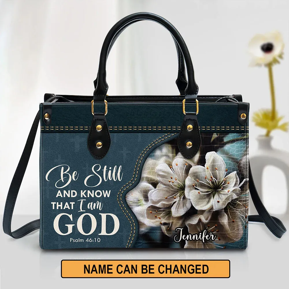HPSP Checkbook Cover, PU Card Bag, Be Still And Know That I Am God, Psalm 46:10.