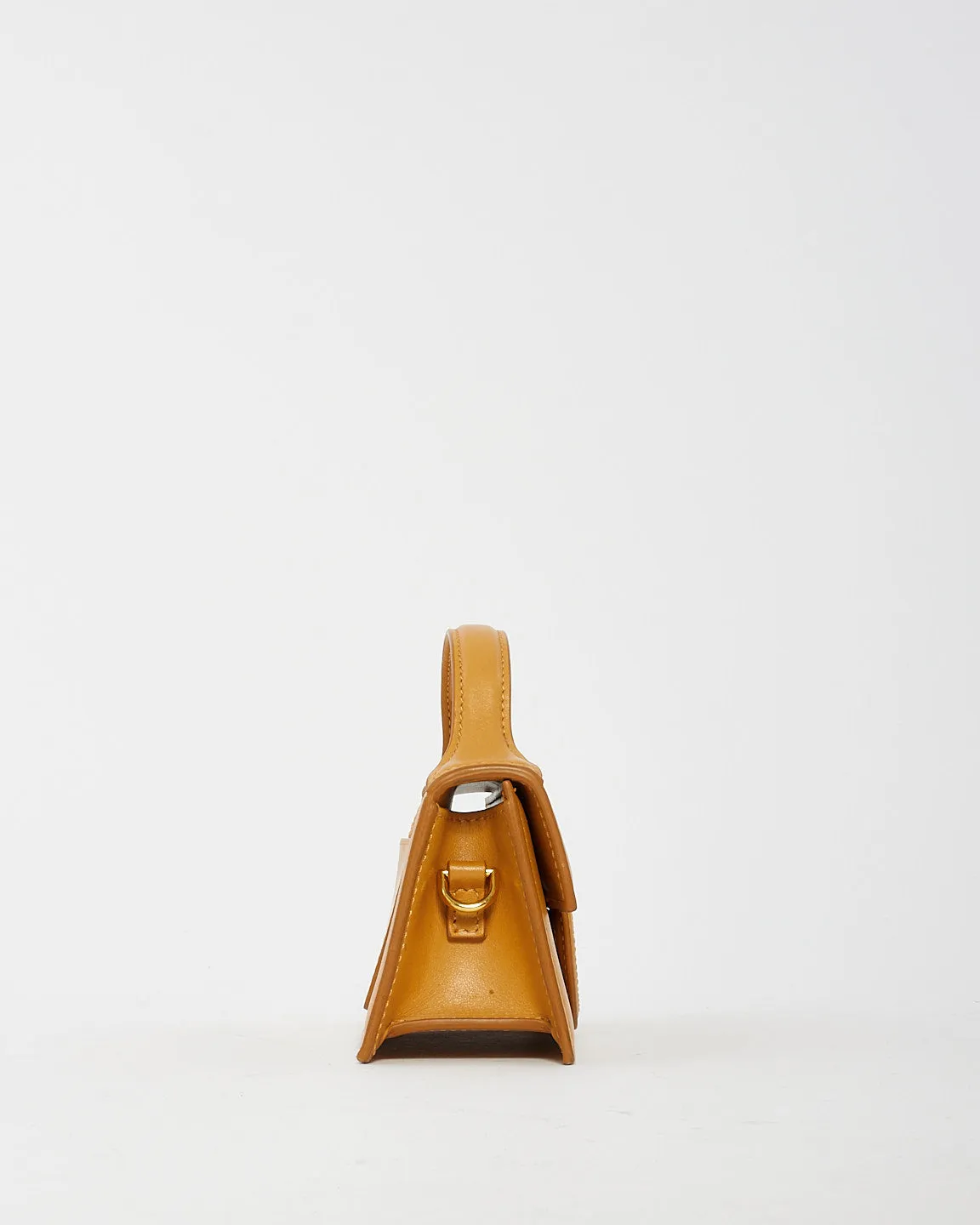 Jacquemus Beige Leather Le Bambino Mini Clutch Bag