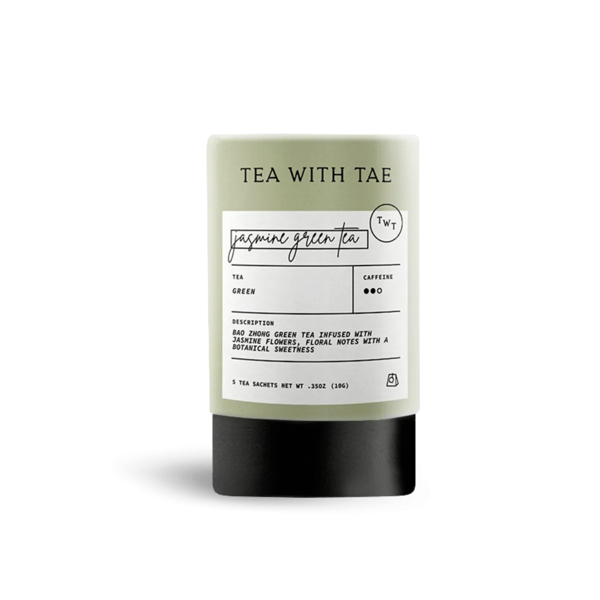 Jasmine Green Tea Mini Tea Tube (5 tea bags)
