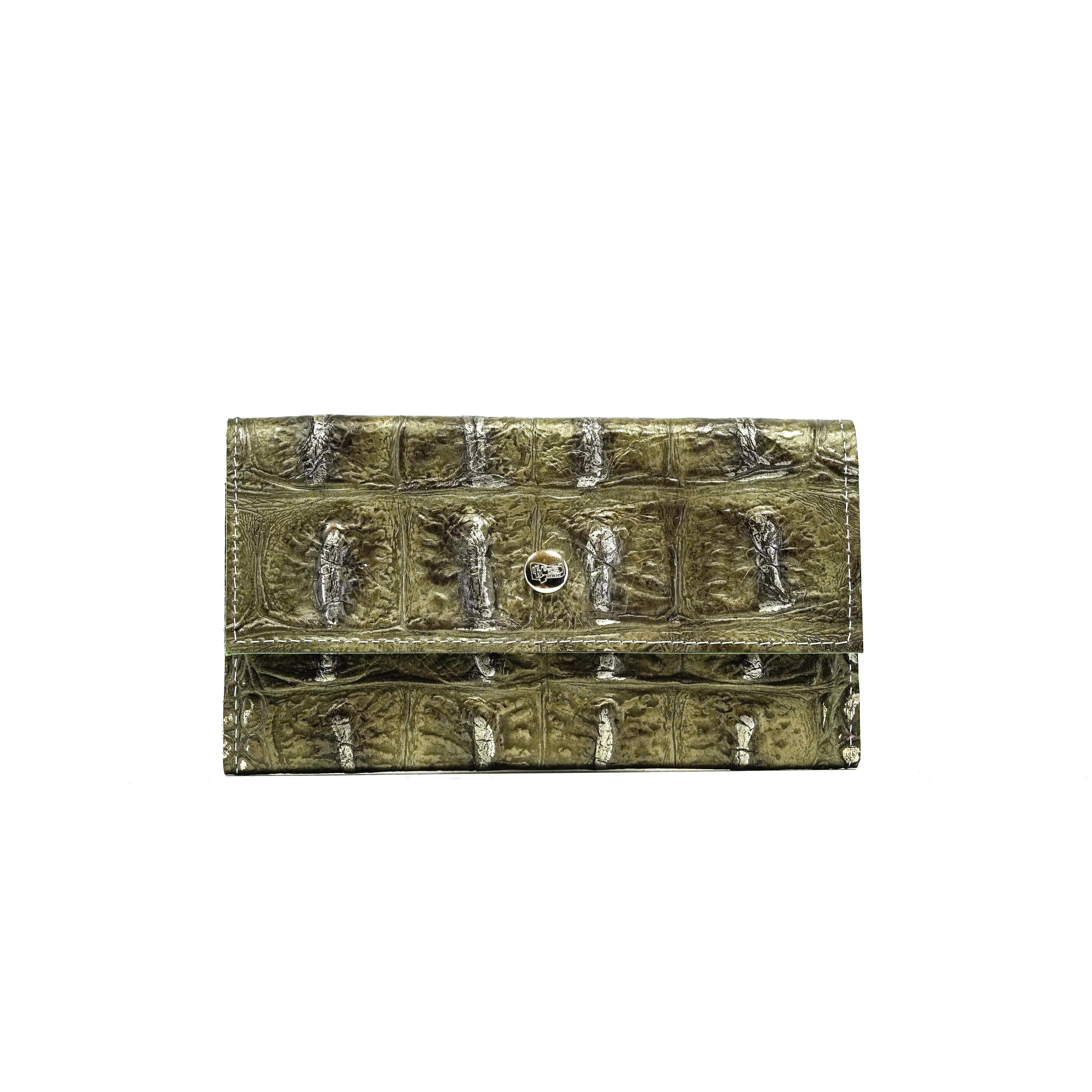Kacey Wallet - All Embossed w/ Antique Jumbo Croc