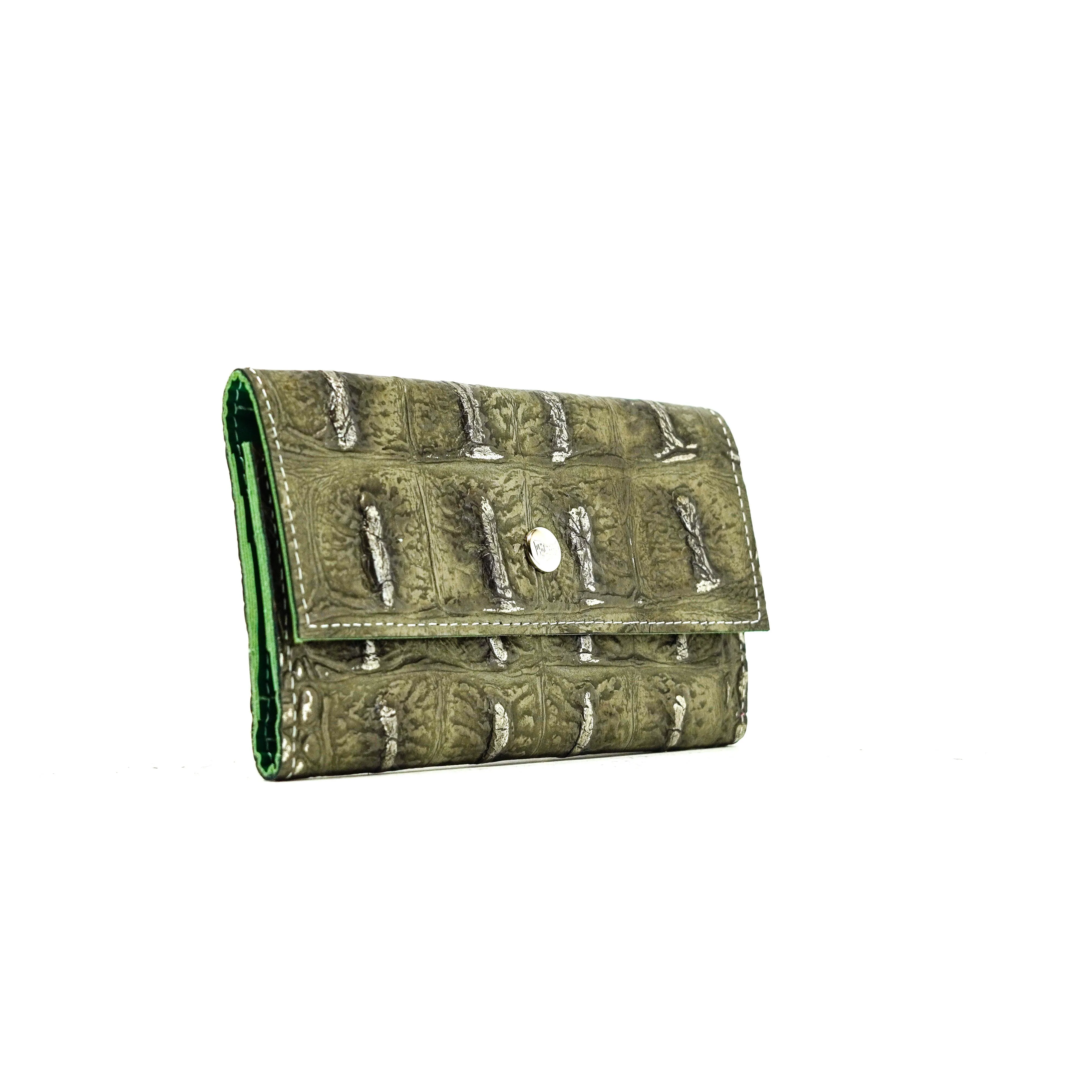 Kacey Wallet - All Embossed w/ Antique Jumbo Croc