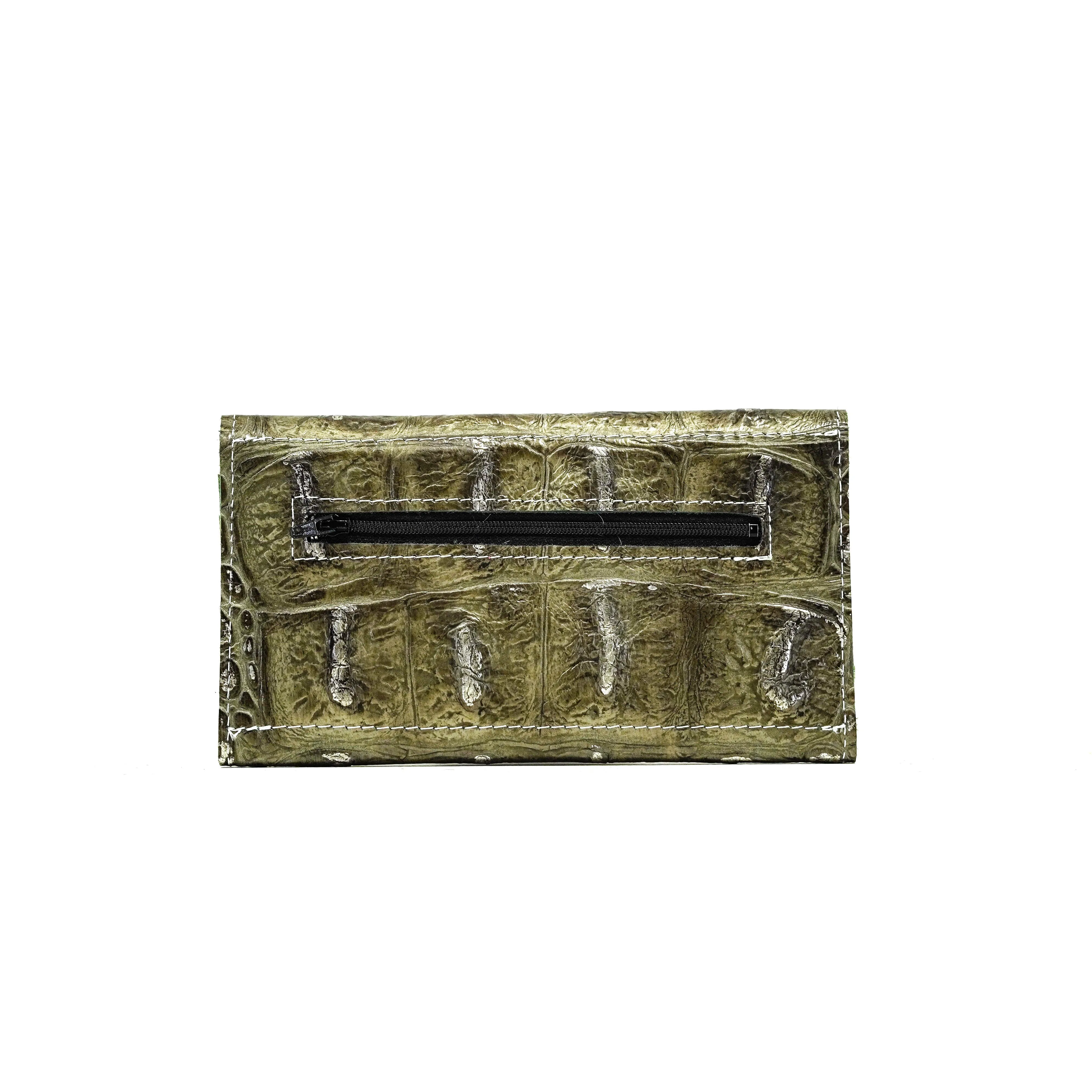 Kacey Wallet - All Embossed w/ Antique Jumbo Croc