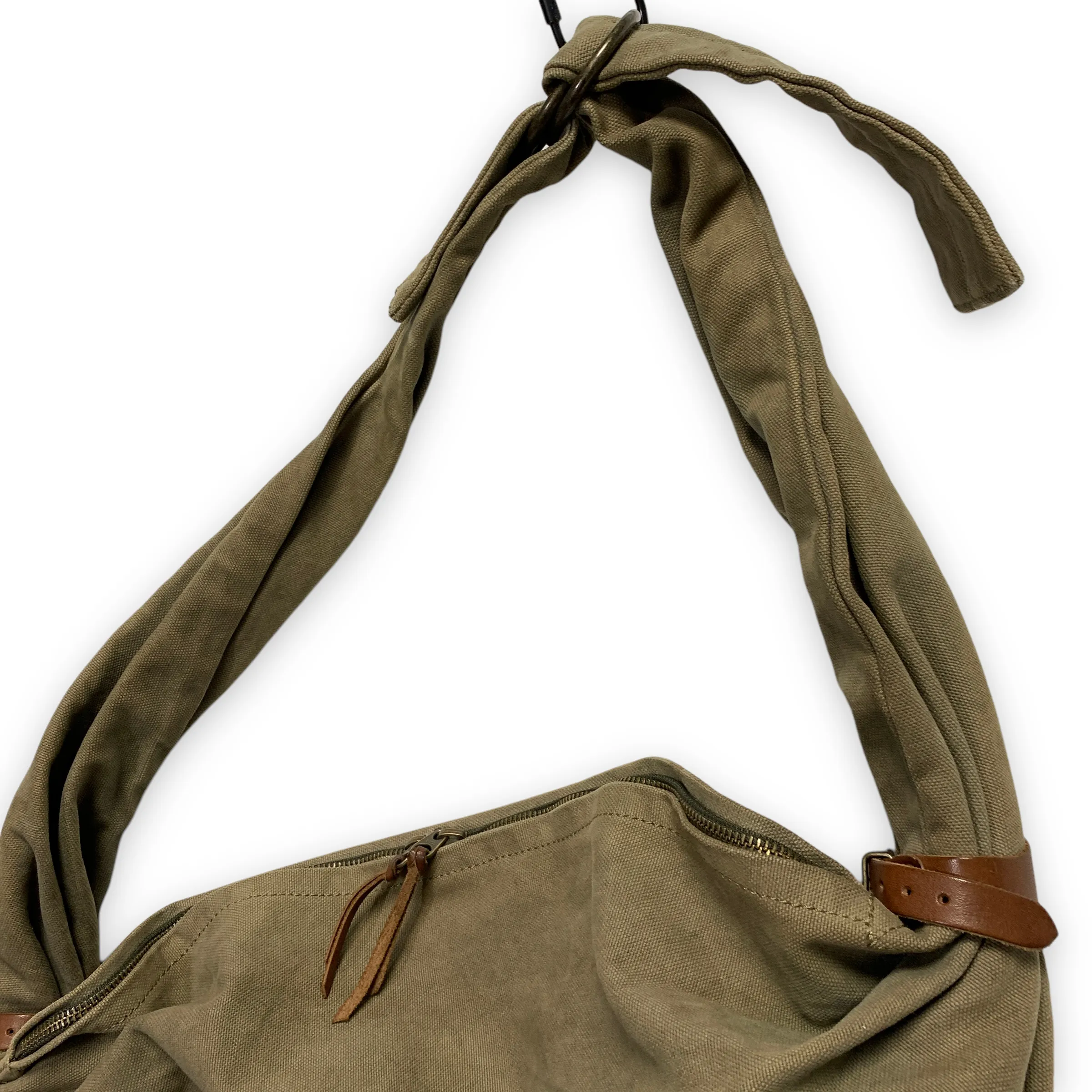 Kapital Cotton Canvas Snufkin Bag Olive