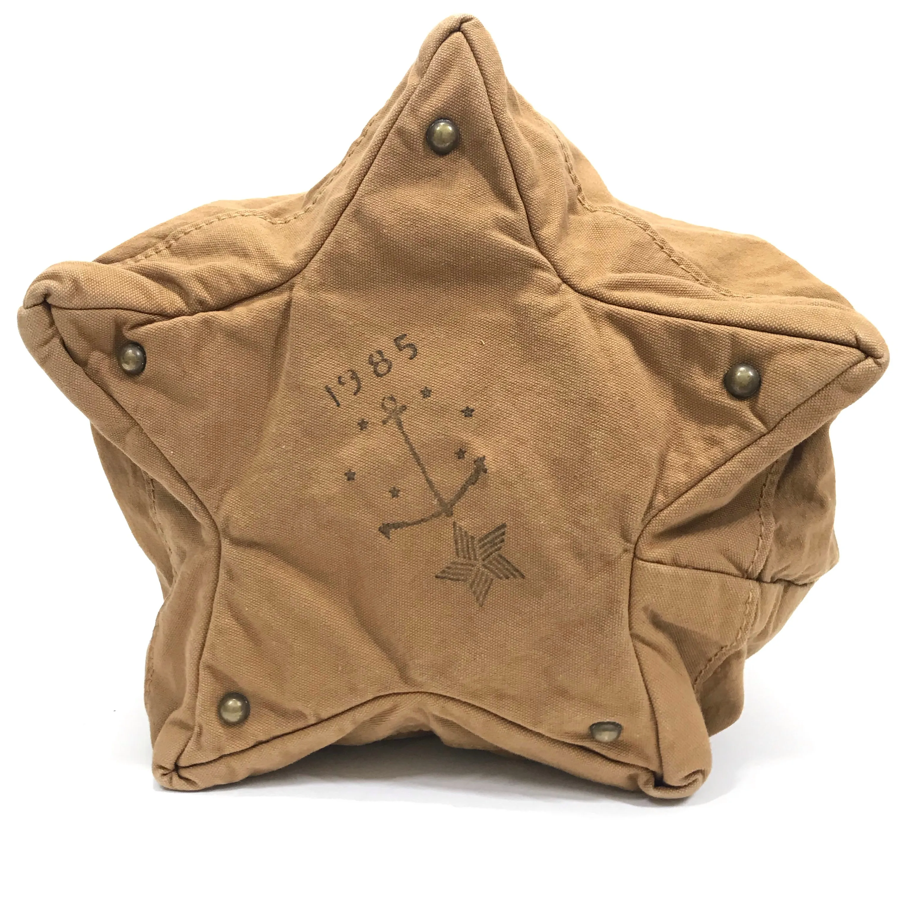 Kapital Duck Cotton Canvas Star Shoulder Bag
