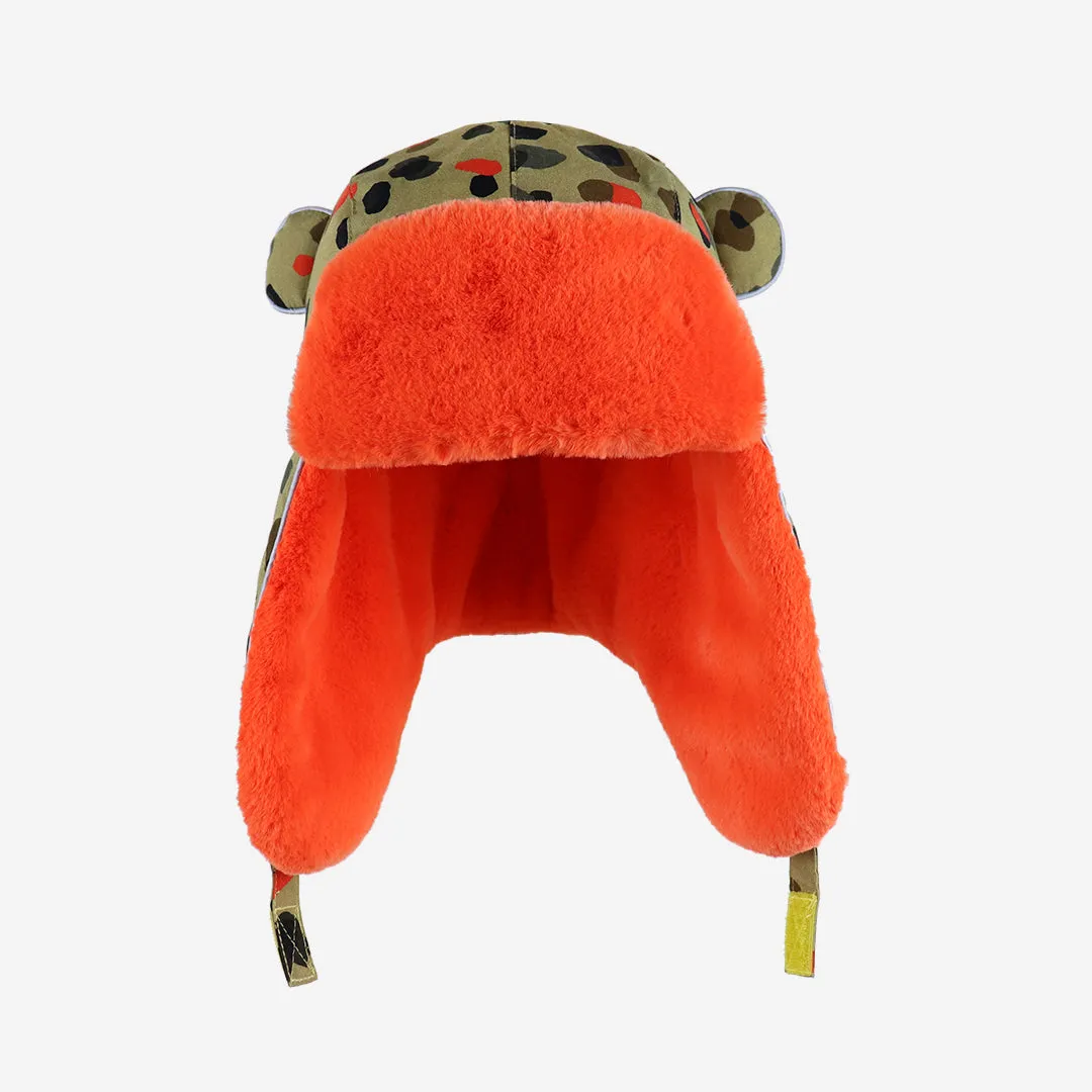 Kids Arctic Cub Hat: Leopard Neutral