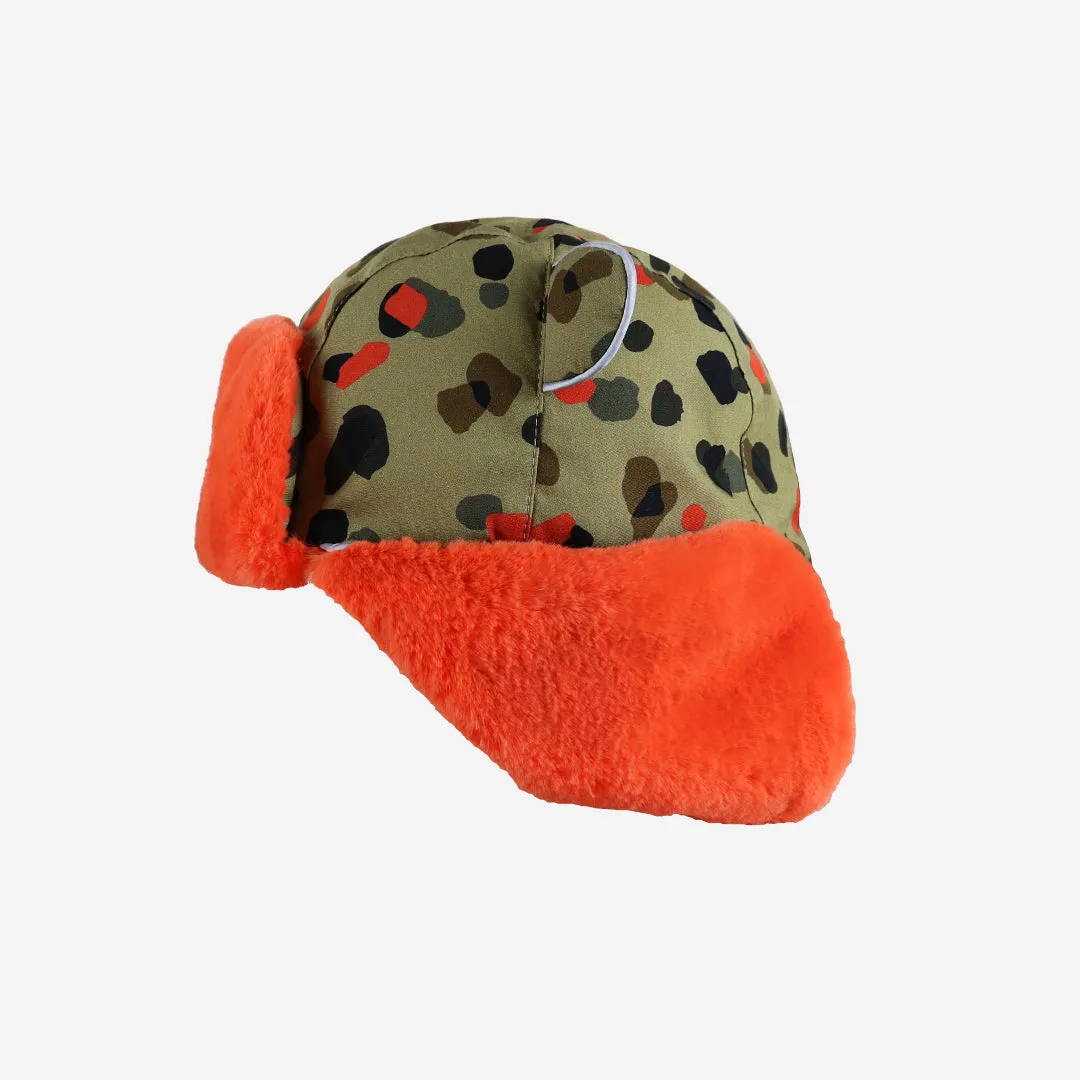 Kids Arctic Cub Hat: Leopard Neutral