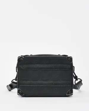 Louis Vuitton Black Monogram Embossed Taurillon Leather Soft Handle Trunk Crossbody