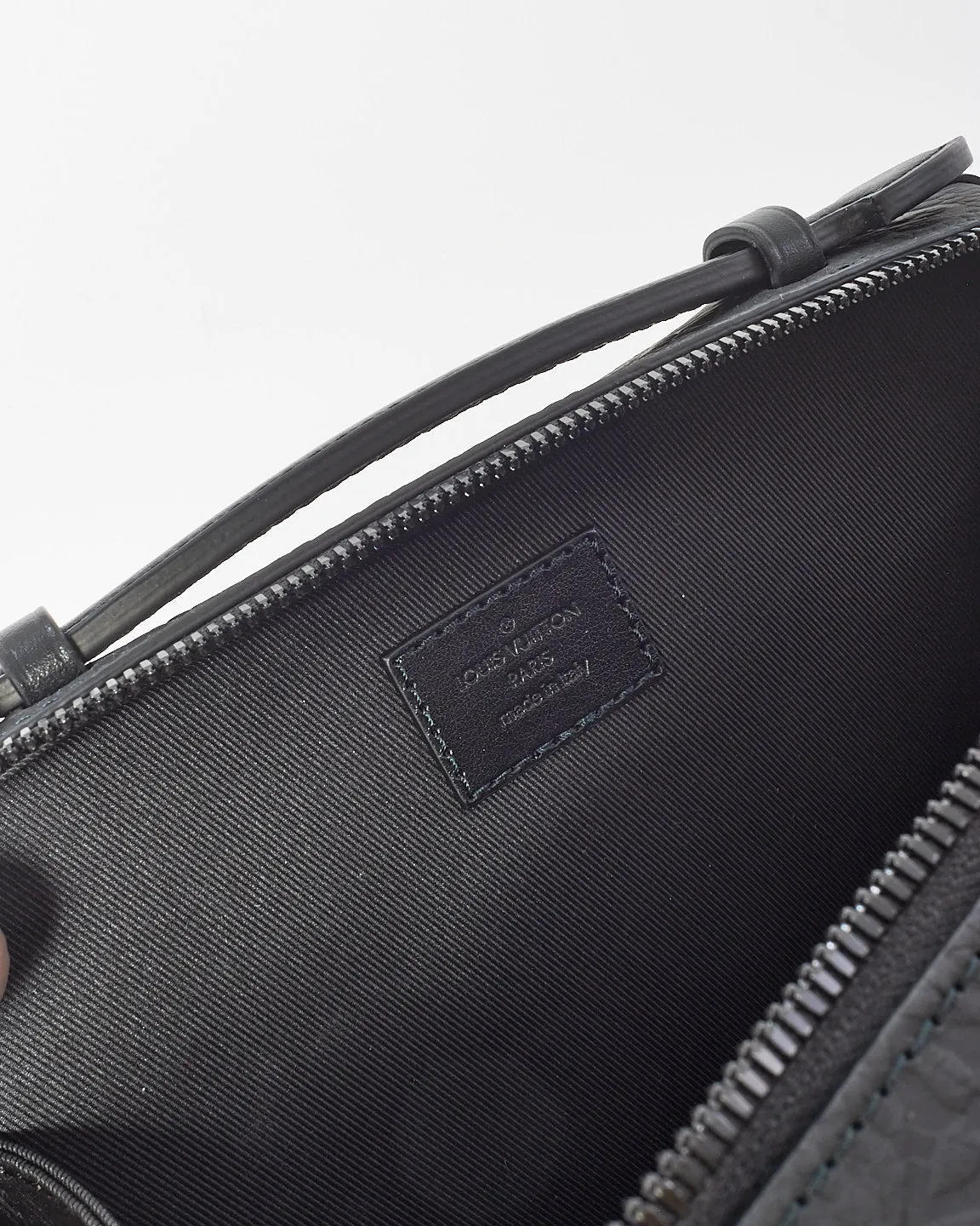 Louis Vuitton Black Monogram Embossed Taurillon Leather Soft Handle Trunk Crossbody