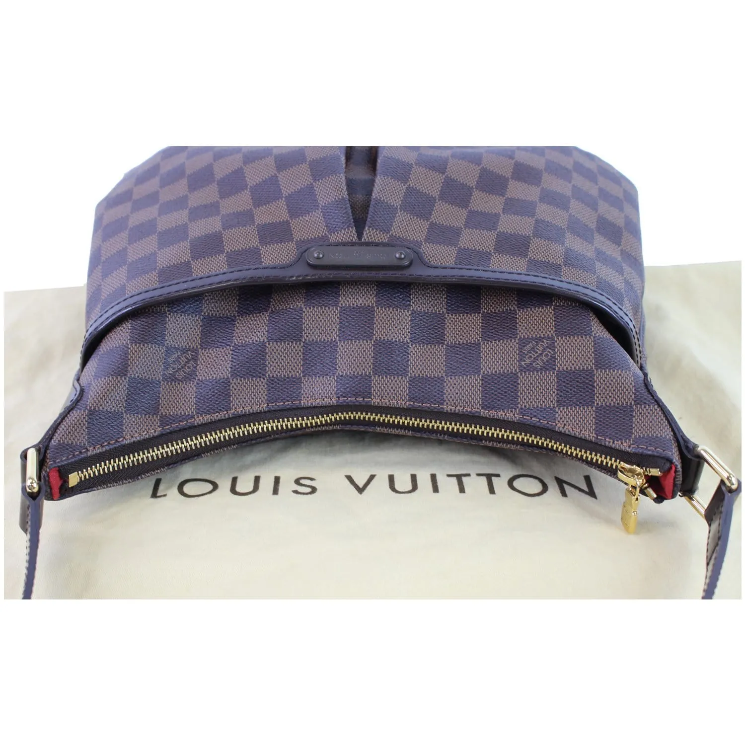 LOUIS VUITTON Bloomsbury PM Damier Ebene Crossbody Bag Brown