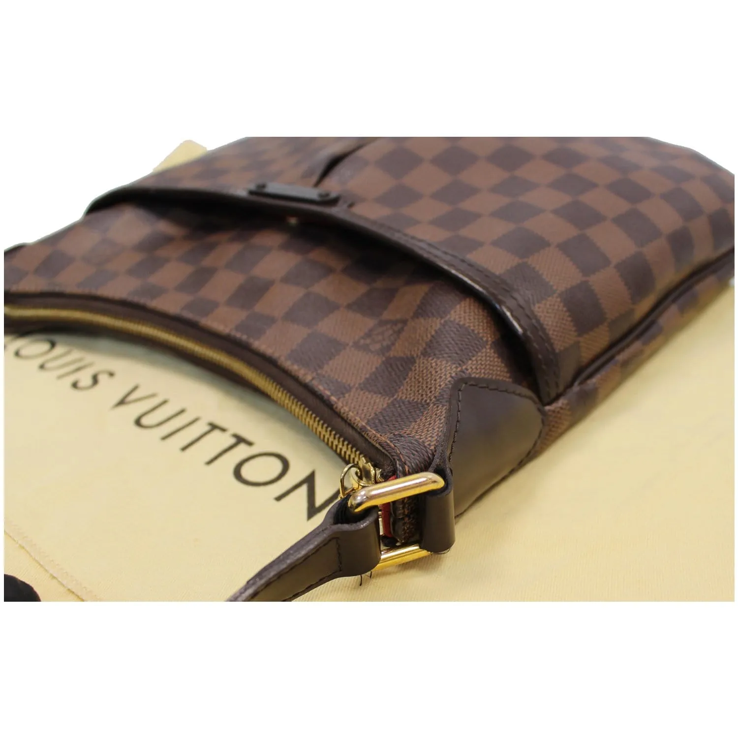 LOUIS VUITTON Bloomsbury PM Damier Ebene Crossbody Bag Brown