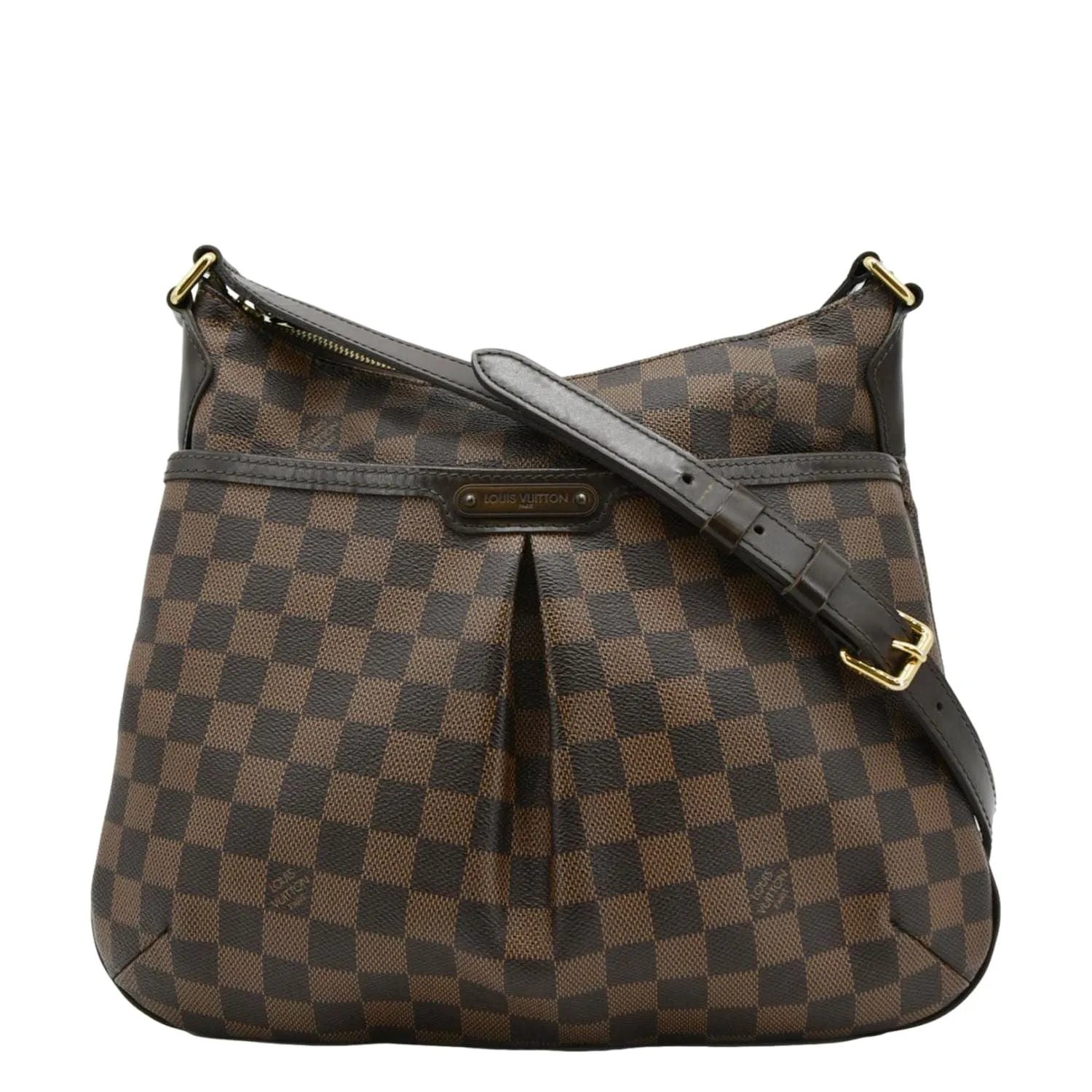 LOUIS VUITTON Bloomsbury PM Damier Ebene Crossbody Bag Brown