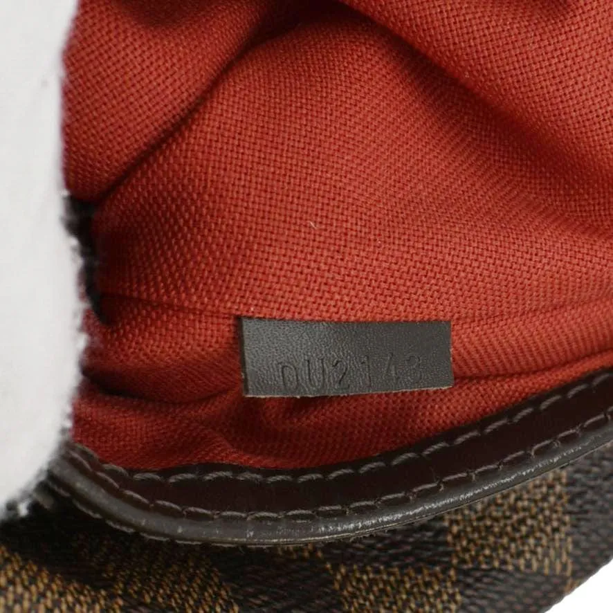 LOUIS VUITTON Bloomsbury PM Damier Ebene Crossbody Bag Brown