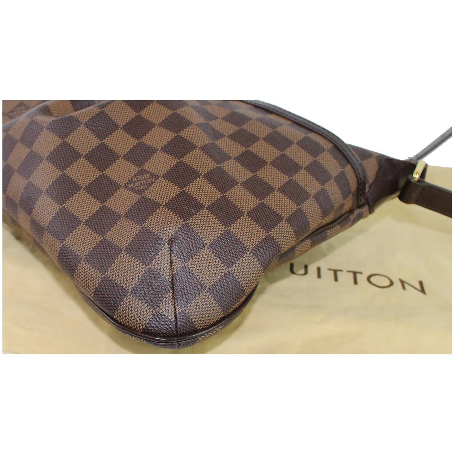 LOUIS VUITTON Bloomsbury PM Damier Ebene Crossbody Bag Brown