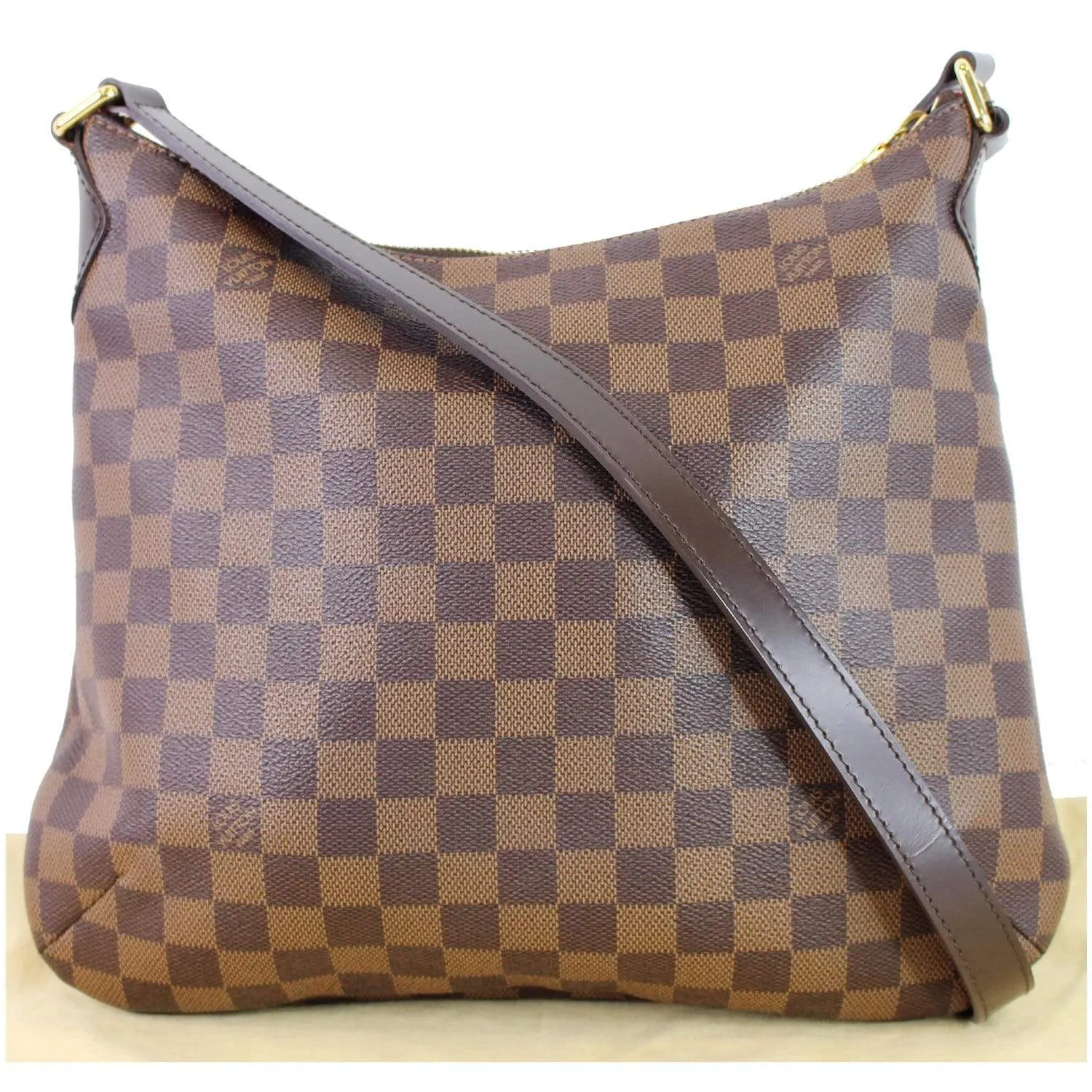 LOUIS VUITTON Bloomsbury PM Damier Ebene Crossbody Bag Brown
