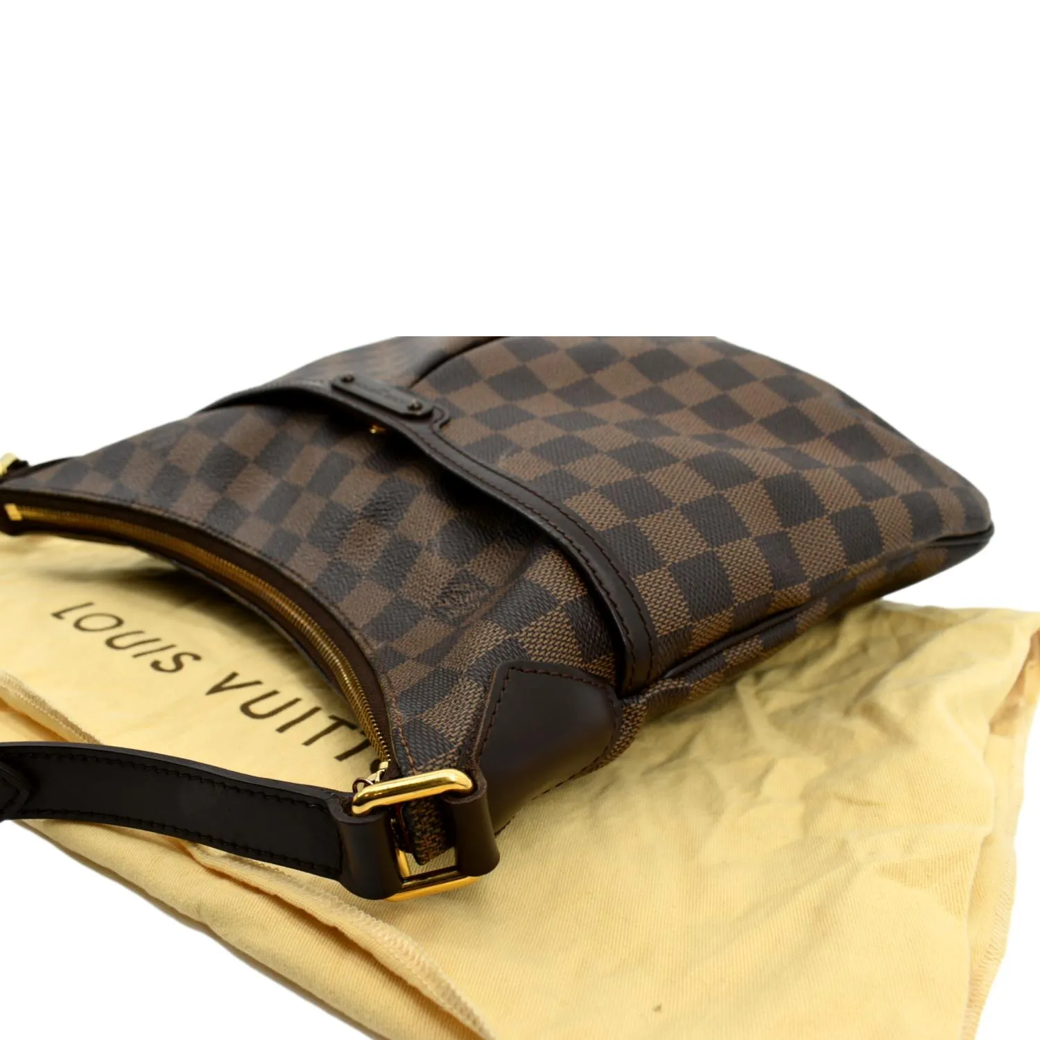 LOUIS VUITTON Bloomsbury PM Damier Ebene Crossbody Bag Brown