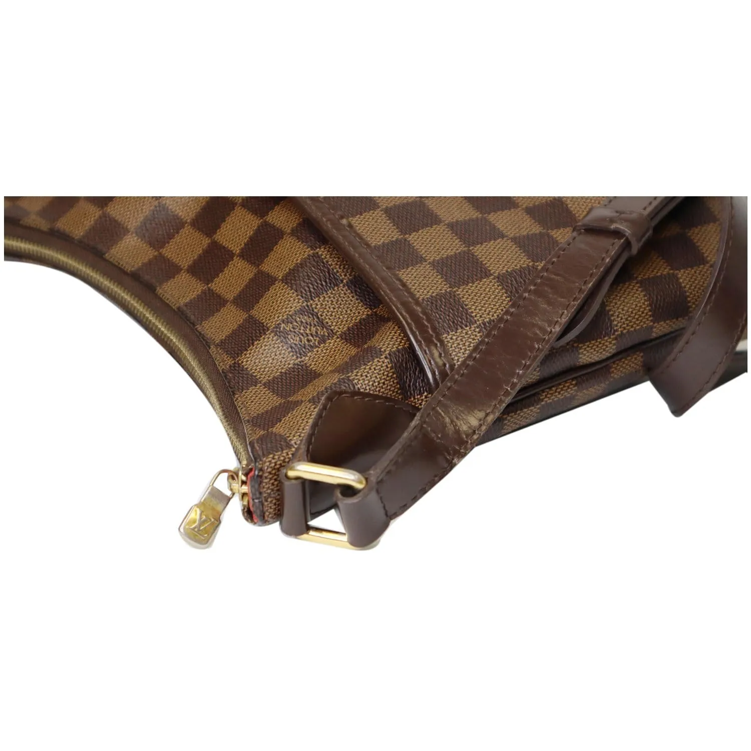 LOUIS VUITTON Bloomsbury PM Damier Ebene Crossbody Bag Brown