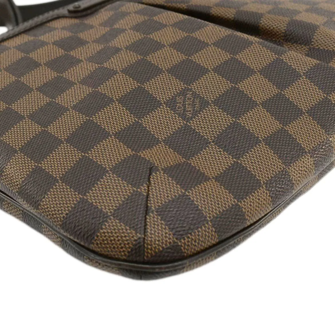 LOUIS VUITTON Bloomsbury PM Damier Ebene Crossbody Bag Brown