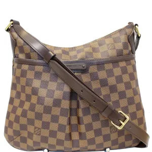LOUIS VUITTON Bloomsbury PM Damier Ebene Crossbody Bag Brown