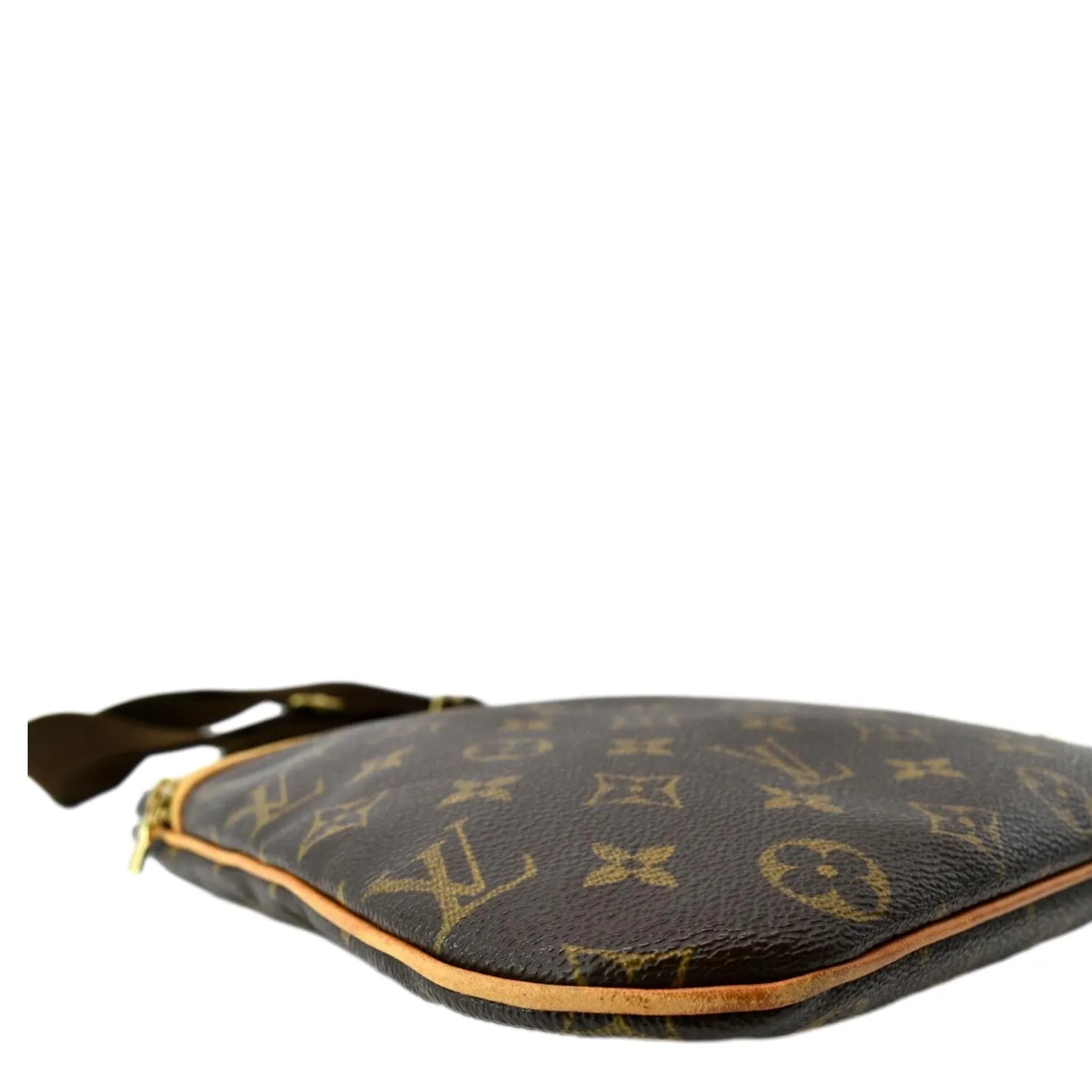 LOUIS VUITTON Bosphore Pochette Monogram Canvas Shoulder Bag Brown