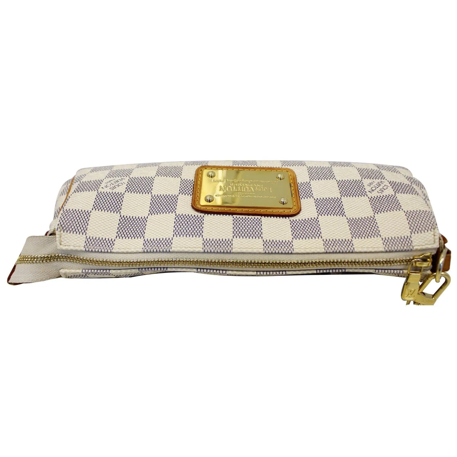 LOUIS VUITTON Damier Azur Eva Clutch Crossbody Bag