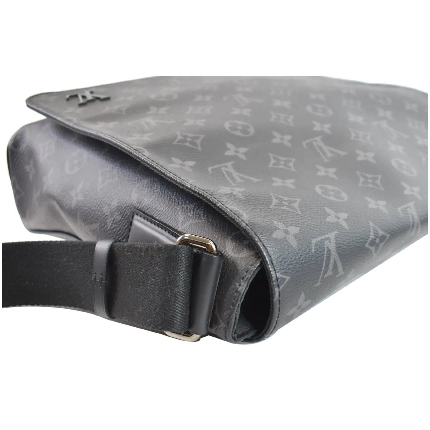 LOUIS VUITTON District PM Monogram Eclipse Messenger Bag Black