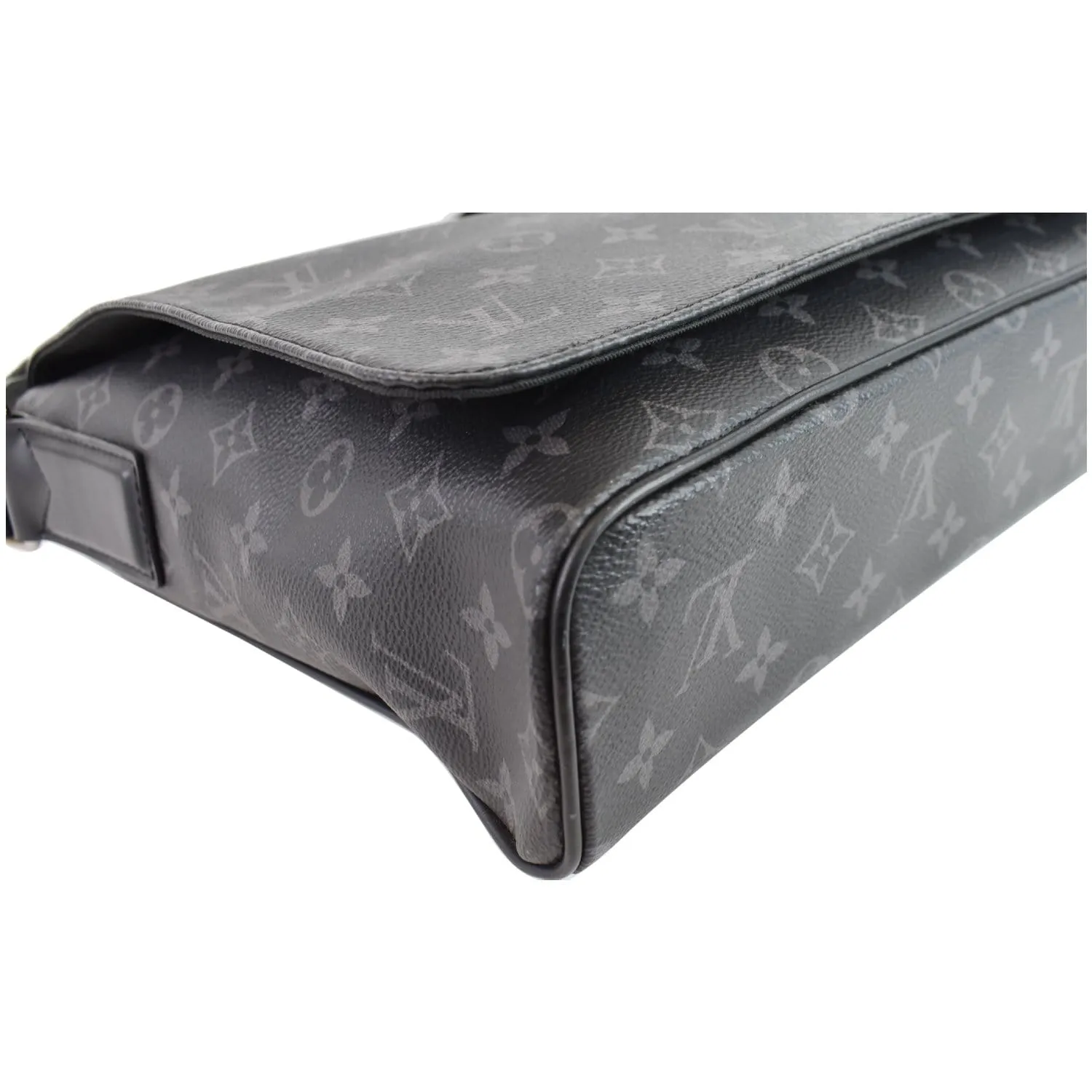 LOUIS VUITTON District PM Monogram Eclipse Messenger Bag Black