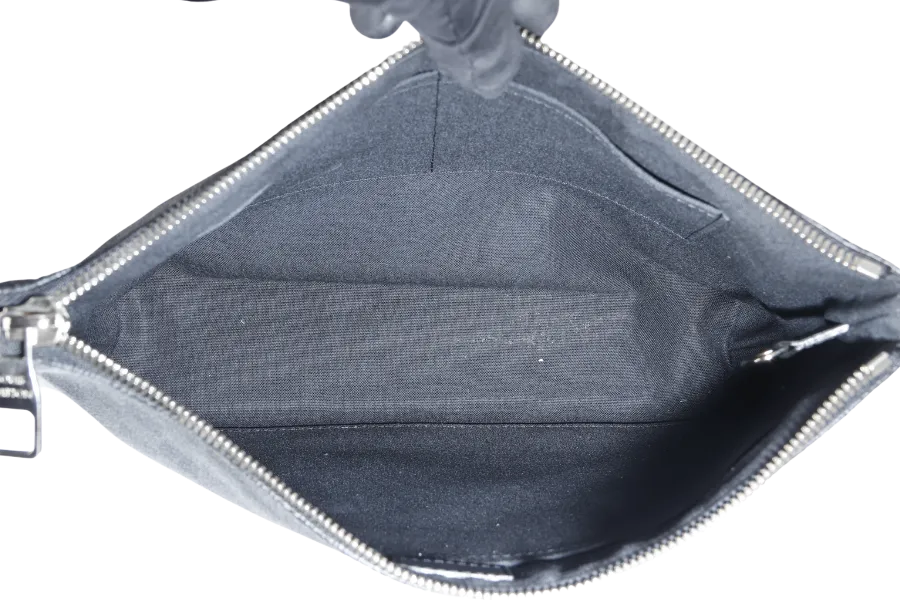 LOUIS VUITTON MICK MM MESSENGER BAG (N41106) DAMIER GRAPHITE SILVER HARDWARE WITH DUST COVER