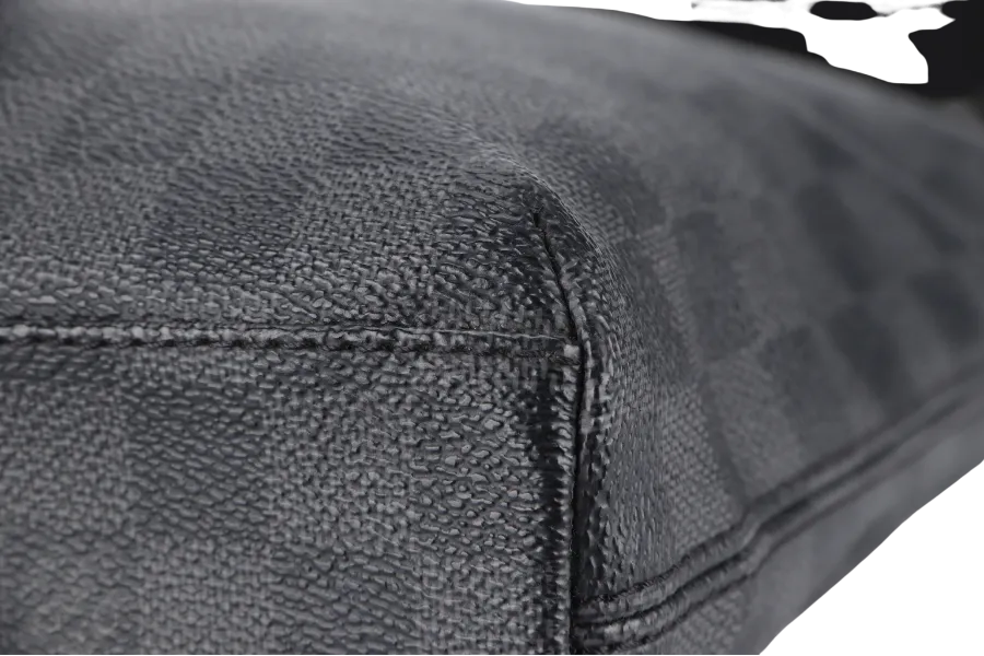 LOUIS VUITTON MICK MM MESSENGER BAG (N41106) DAMIER GRAPHITE SILVER HARDWARE WITH DUST COVER