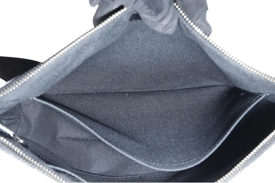 LOUIS VUITTON MICK MM MESSENGER BAG (N41106) DAMIER GRAPHITE SILVER HARDWARE WITH DUST COVER