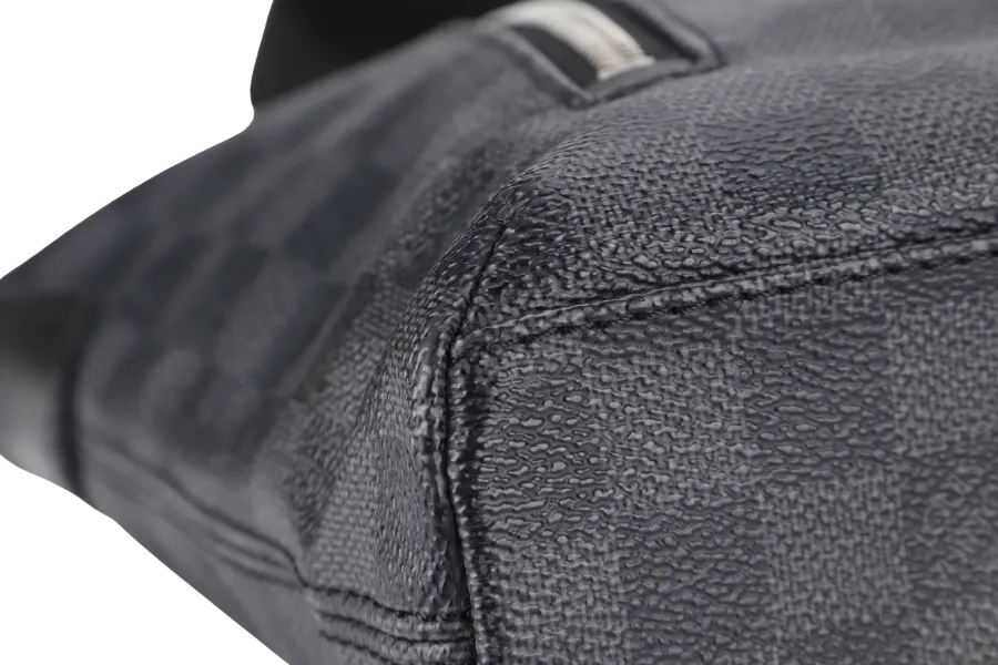 LOUIS VUITTON MICK MM MESSENGER BAG (N41106) DAMIER GRAPHITE SILVER HARDWARE WITH DUST COVER
