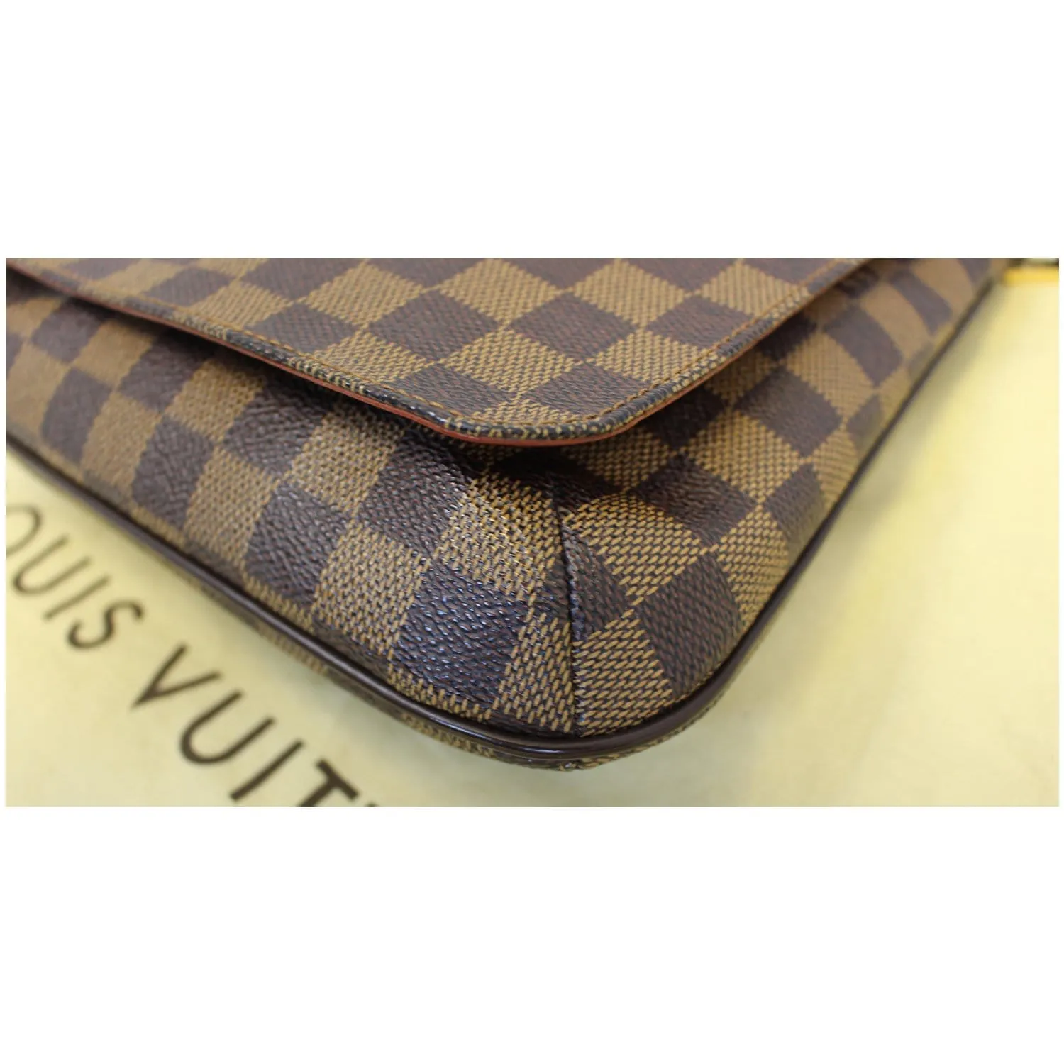 LOUIS VUITTON Musette Salsa Damier Ebene Crossbody Bag Brown