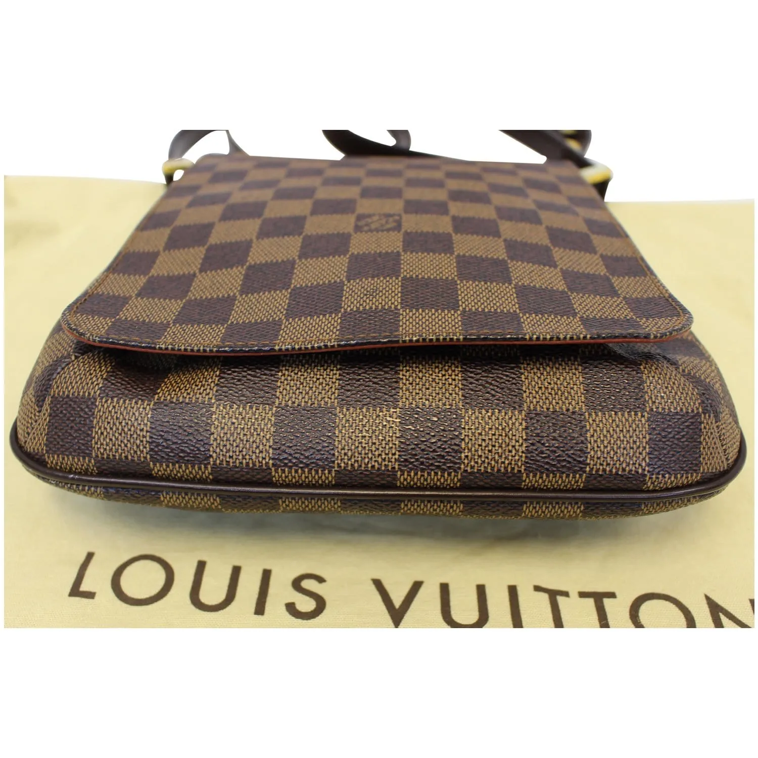 LOUIS VUITTON Musette Salsa Damier Ebene Crossbody Bag Brown
