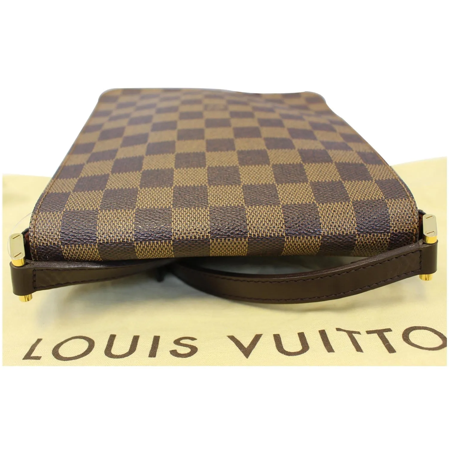 LOUIS VUITTON Musette Salsa Damier Ebene Crossbody Bag Brown