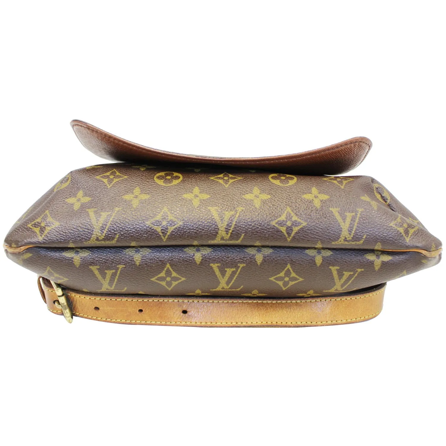 LOUIS VUITTON Musette Salsa GM Monogram Canvas Crossbody Bag Brown