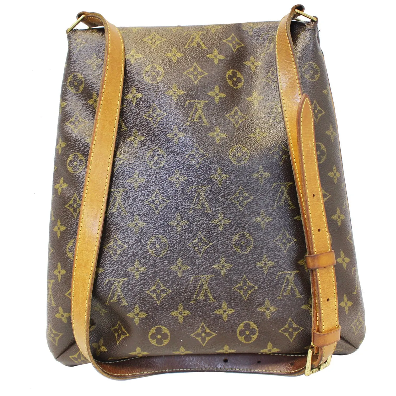 LOUIS VUITTON Musette Salsa GM Monogram Canvas Crossbody Bag Brown