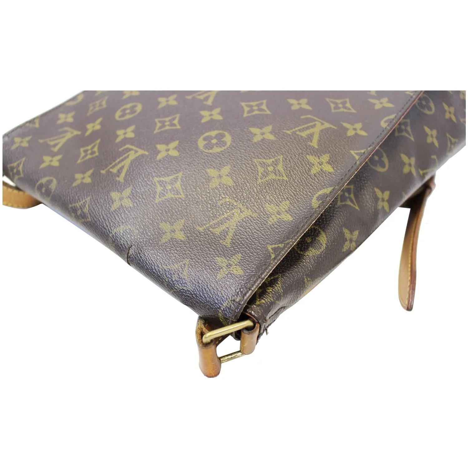 LOUIS VUITTON Musette Salsa GM Monogram Canvas Crossbody Bag Brown