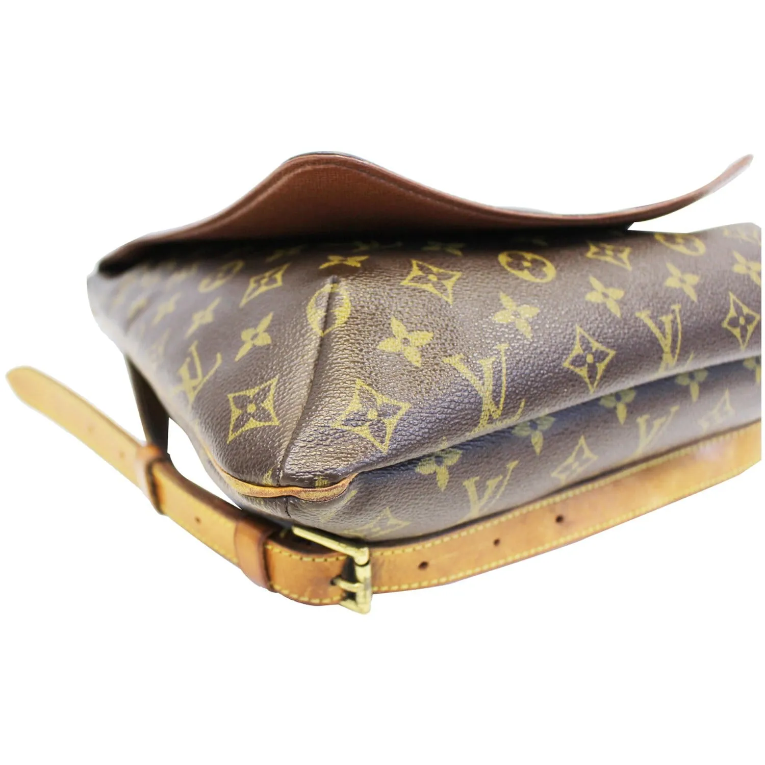 LOUIS VUITTON Musette Salsa GM Monogram Canvas Crossbody Bag Brown