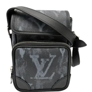 LOUIS VUITTON Nano Amazon Monogram Pastel Messenger Bag Noir