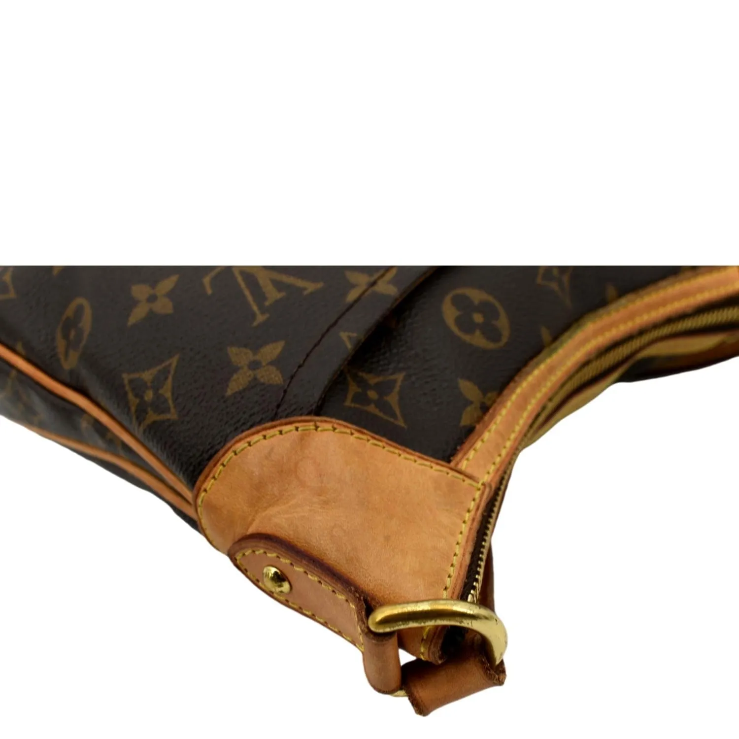 LOUIS VUITTON Odeon PM Monogram Canvas Crossbody Bag Brown