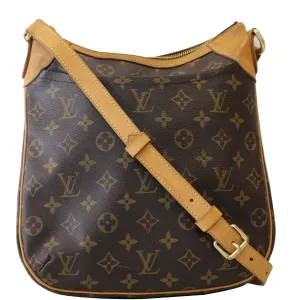 LOUIS VUITTON Odeon PM Monogram Canvas Shoulder Crossbody Bag Brown