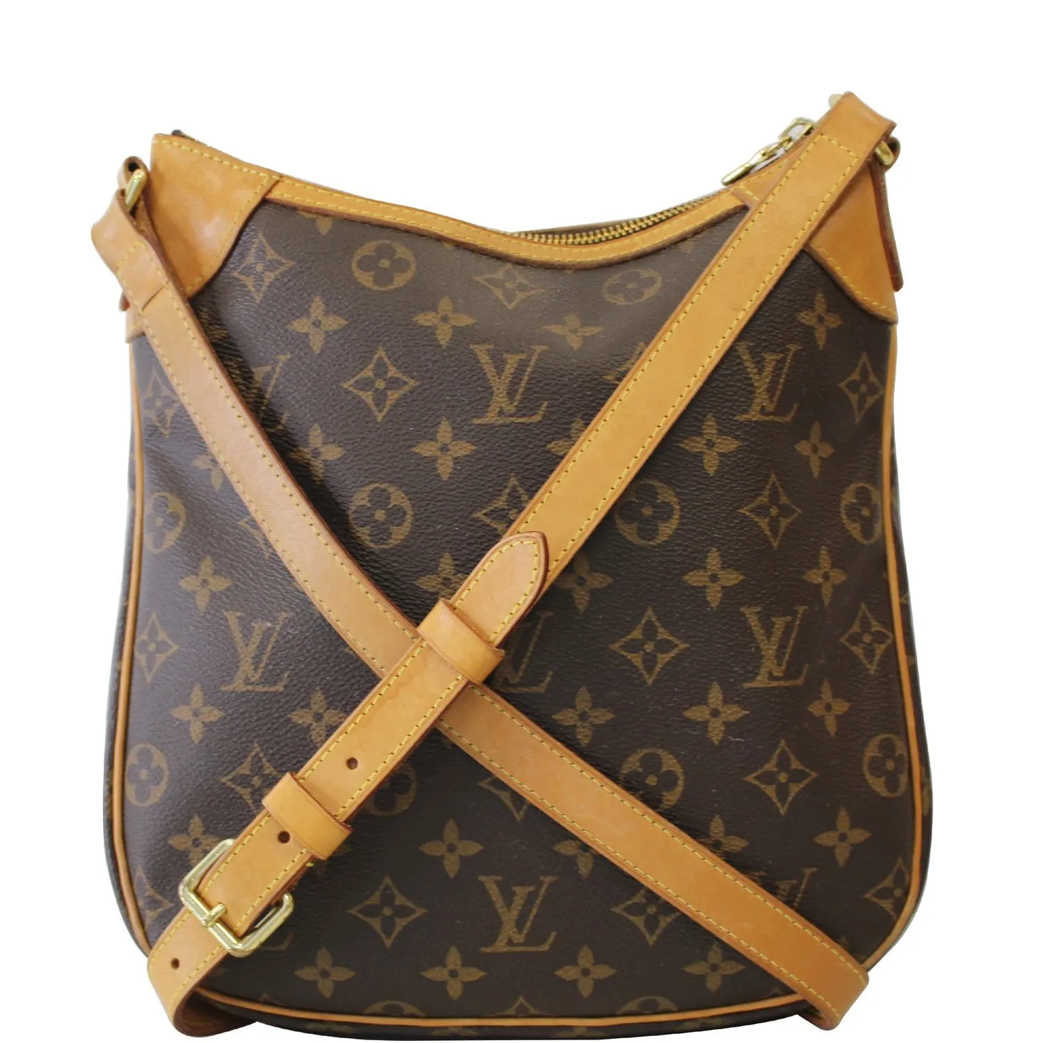 LOUIS VUITTON Odeon PM Monogram Canvas Shoulder Crossbody Bag Brown