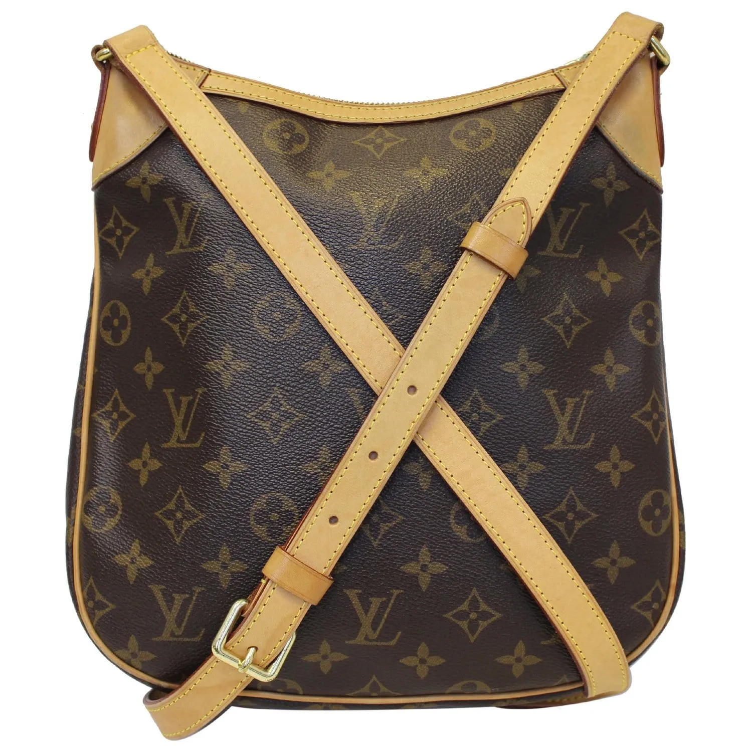 LOUIS VUITTON Odeon PM Monogram Canvas Shoulder Crossbody Bag Brown