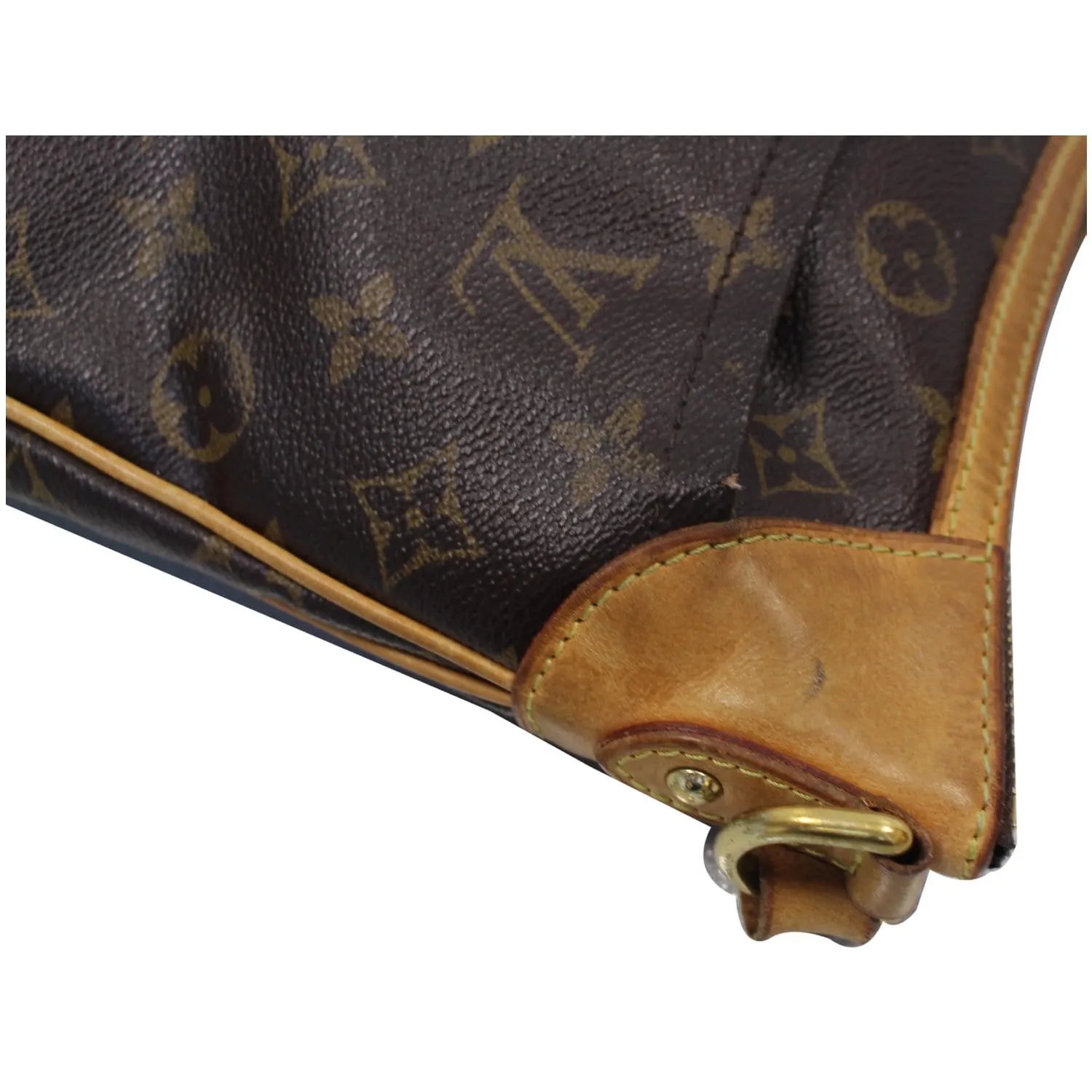 LOUIS VUITTON Odeon PM Monogram Canvas Shoulder Crossbody Bag Brown