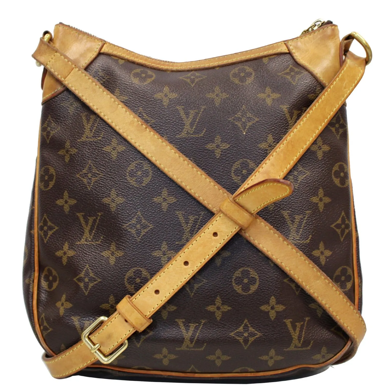 LOUIS VUITTON Odeon PM Monogram Canvas Shoulder Crossbody Bag Brown