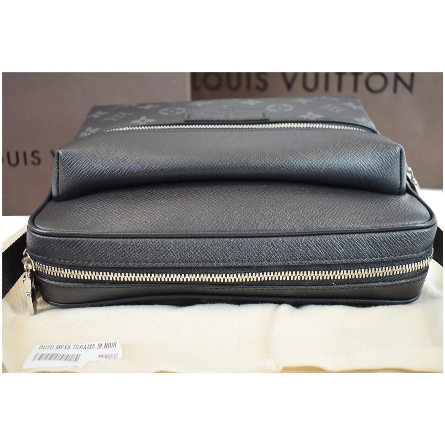 LOUIS VUITTON Outdoor Messenger Eclipse Canvas Crossbody Bag Black